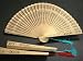 Sandalwood Scented Folding Fans, 25 pieces #E040A