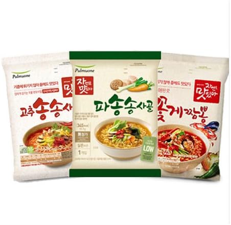 PULMUWON Korean hot spicy soup ramen * 36 crazy hot, seafood taste, korean food (hot spicy soup ramen X36pcs)