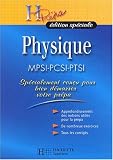 Physique MPSI-PCSI-PTSI