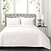 Lush Decor Lush DÃ©cor Ava Diamond Oversized 3Piece Cotton Quilt Set, Full/Queen, White