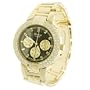 Geneva Platinum CZ Lined Mens Chronograph Watch