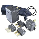 Samsonite Converter/Adaptor Plug Kit with Pouch, Charcoal Grey