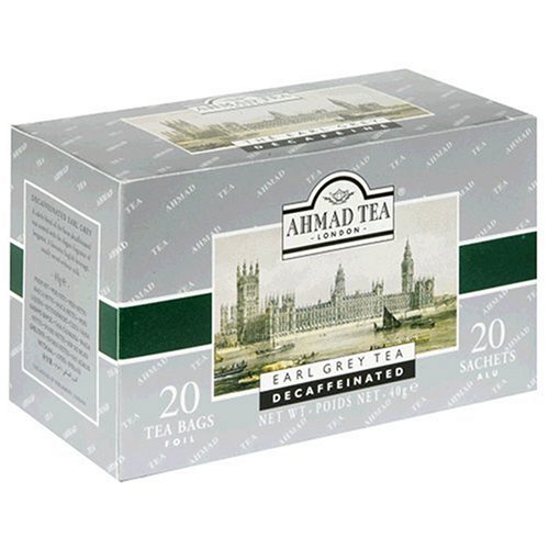 Ahmad Tea Decaffeinated Earl Grey Tea, Tea Bags, 20-count Boxes (Pack of 6) by Ahmad Tea