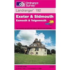 Exeter and Sidmouth, Exmouth and Teignmouth (Landranger Maps 192 Map)