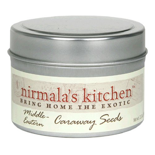 Nirmala's Kitchen Middle Eastern Caraway Seeds, 2-Ounce Tins (Pack of 6)