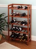 Wine Rack, 25-Bottle, Foldable And Stackable By Winsome Wood