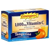 Emergen-C Vitamin C Fizzy Drink Mix, 1000 mg, Tangerine, 0.3 Ounce Packets