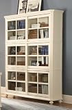 Homelegance Hanna 4 Piece Wood Barrister Bookcase Set in White