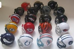 NFL Football Mini Helmets Vending Toys 19 Pieces This Is NOT a SET