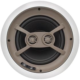 Proficient Audio Systems C850Tt 8-Inch Dual-Voice Coil Kevlar Ceiling Speaker With Twin Tweeters