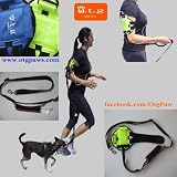 3rd Hand Leash (TM) -- Blue Hands-free Dog Leash, Sport Leash, Hands Free Pet Leash, Armband for iPod Nano/ Shuffle, Arm sizes: 9.5 - 12.5 inches, Armband Color: Blue, Grip Handle is Black Rubber (Early Christmas Special Sale!!!)