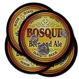BOSQUE Family Name Beer & Ale Coasters