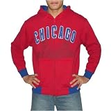 Mens Stitches MLB Chicago Cubs Athletic Hoodie Sweatshirt Jacket