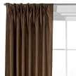 Classic Home Pinch Pleat Faux Silk Panel Collection - Brown Patina