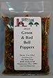Dried Red and Green Bell Pepper Dices, 2 oz.