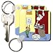 Dale Hunt - Santa Contributes to the Bad Economy - Set Of 2 Key Chains