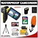 Bell & Howell Splash WV10HD Waterproof HD Digital Video Camera/Camcorder (Yellow) & Case with 8GB Card + Tripod + Floating Strap + Accessory Kit
