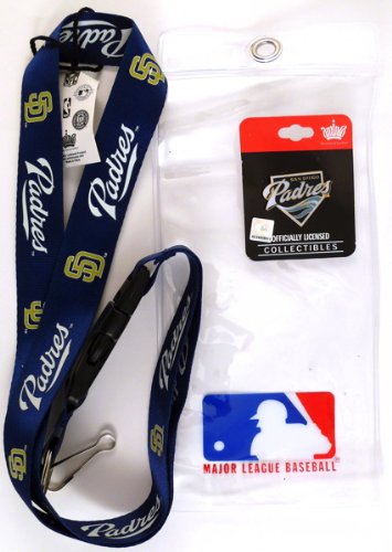 San Diego Padres Lanyard with Ticket Holder and Logo Pin