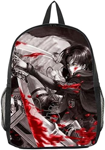 Bromeo Attack on Titan Pattern Backpack School Bag #6