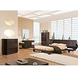Queen Global Furniture USA Soho Low Profile Bed with 2 Nightstands in Dark  ....