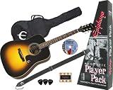 Epiphone Epiphone PR-150 Acoustic Guitar Value Pack, Vintage Sunburst