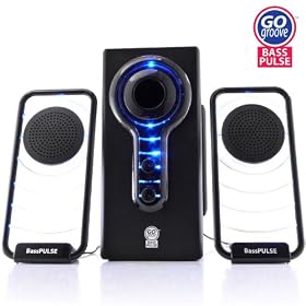 Buy GOgroove BassPULSE Hi-Fidelity 2.1 Stereo Sound System with Subwoofer for PC, Mac, MP3, iPod and Home-Theater