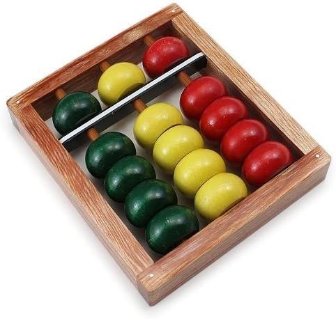 3-Digit Patchi Abacus Wooden Color Ball PO100 Soroban School Supplies
