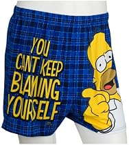 Simpsons Men's Blame Yourself Knit Boxer