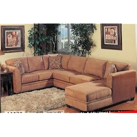 3 pcs Sectional Modern Fabric Sofa Set, Item#BQ-098P1-BUCKSKIN