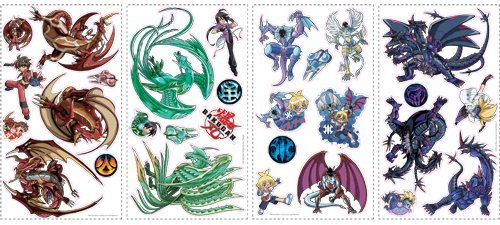 519NyVXNgNL RoomMates RMK1366SCS Bakugan Peel & Stick Wall Decals
