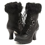 Soda Kitty Ankle Boots 5.5 Black