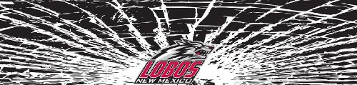 New Mexico Lobos Shattered Auto Visor Decal