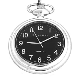 Colibri Open Face Pocket Watch with Easy to Read Numbers PWS026100