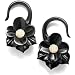 Pair of Black Water Buffalo Horn with Bone Hooks - BY28A: 14g