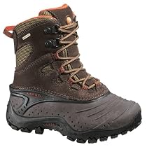 Merrell SNOWMOTION LACE WTPF KIDS J81087, Unisex - Kinder Stiefel, braun, (coffee bean ), EU 35 (US 4, UK 3)