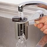 Flow cup and thermometer for plumbers, heating engineeers or DIY 