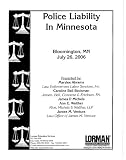 Books : Police Liability