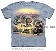 Thomas Kinkade's St. Nicholas Circle Short Sleeved T-shirt in Adult Sizes
