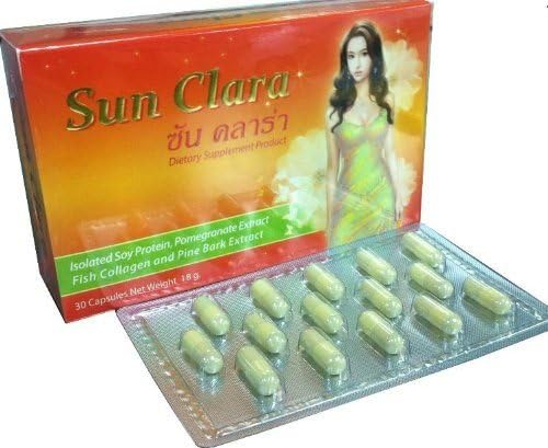 3x Sun Clara Collagen Beauty Supplement for Women (1 Box =30 Capsules)