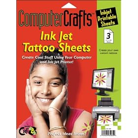 Computer Crafts: Ink Jet Tattoo Sheets by Children Computer Games