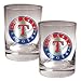 Texas Rangers MLB 2pc Rocks Glass Set - Primary Logo by Great American Products