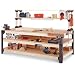 2x4basics 14429 Workbench and Shelving Storage System with Hooks and Clamps