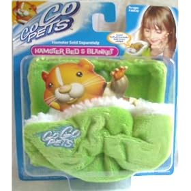 Go Go Pets Hamster Bed And Blanket GREEN ****WITH ORIGINAL NAME