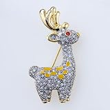 Cute Baby Reindeer Christmas Brooch