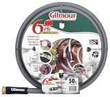 Gilmour 29 Series 6 Ply Commercial Rubber/Vinyl Hose, 5/8 Inch x 50 Feet, #29-58050, Gray