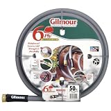 Gilmour 29 Series 6 Ply Commercial Rubber Vinyl Hose, 5 8 Inch x 50 Feet, #29-58050, Gray by Gilmour