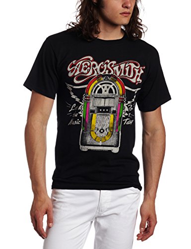 FEA Merchandising Men's Aerosmith Let The Music Jukebox T-Shirt