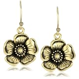 hollywood earrings Lucky Brand Ethnic Gold-Tone Flo