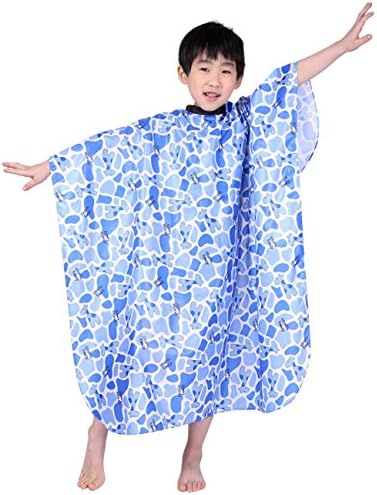 XMW Water Repellent Kid's Styling Cape with Snaps, Blue