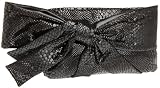 High Fashion Python Print Clutch with Bow